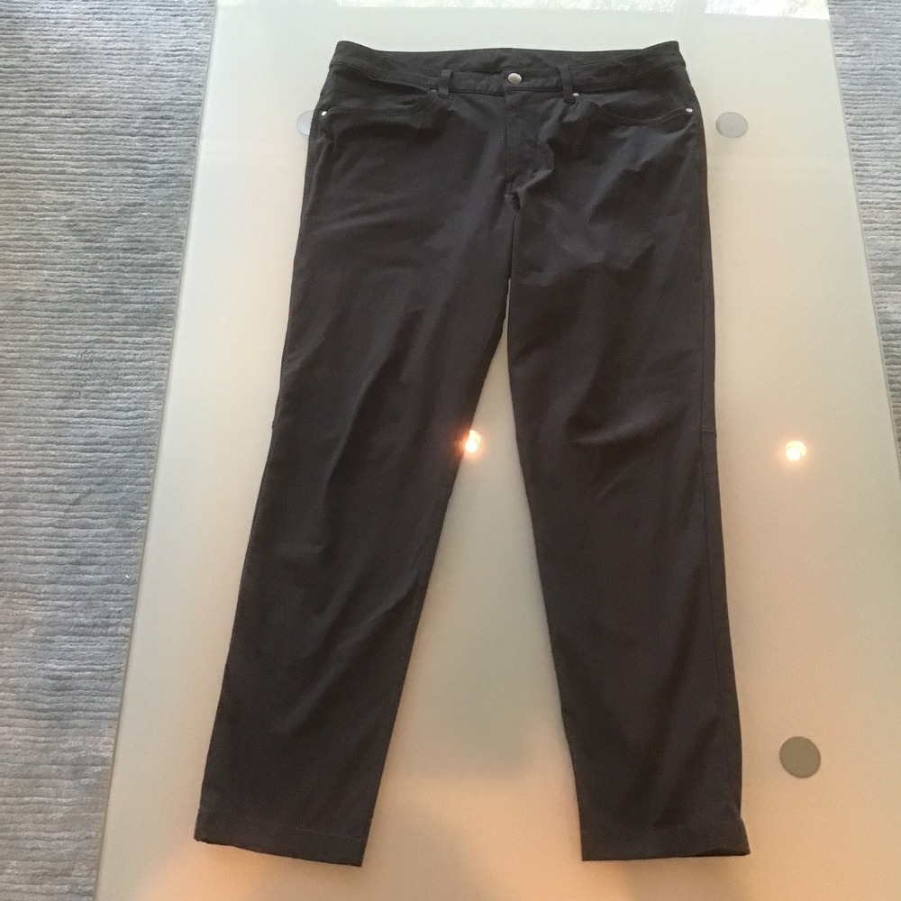 Lululemon Mens ABC Commission Pant Slim Warpstreme Charcoal Gray 33 M552SD